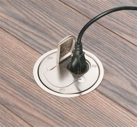 recessed floor outlet for concrete